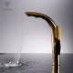 High Quality Modern Gold plated Single Handle Pull out Kitchen Faucet for Kitchen sink