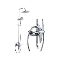 Chrome Plating Brass Copper Zinc Stainless Steel Cold Water With Slide Bar Induction Type Bathroom Shower tap