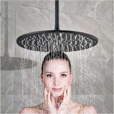 Ceiling Mounted Bathroom Shower Head 12/16 inch Big Rainfall Shower Faucet Accessory Top Round Brass Showerhead